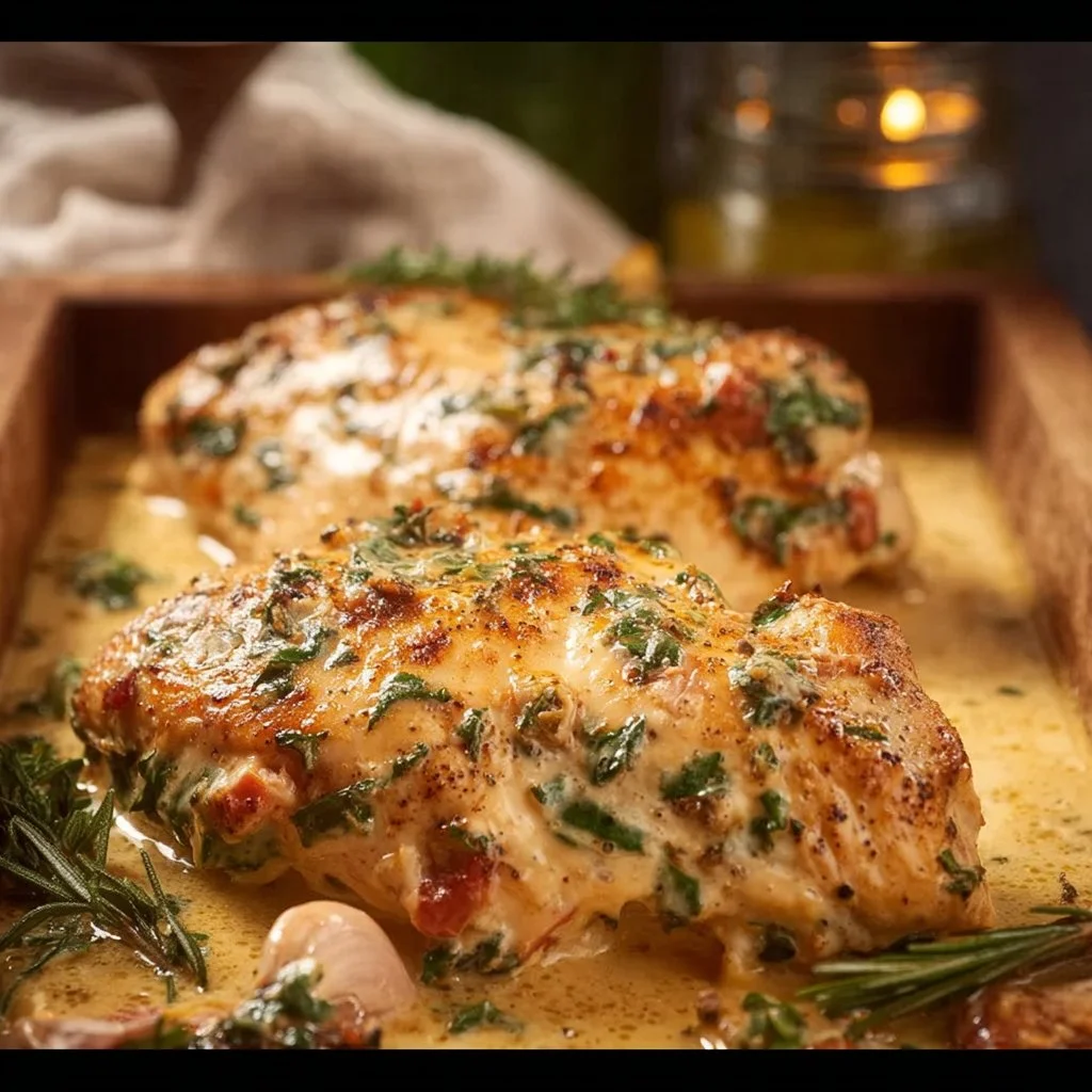 Baked Tuscan Chicken Breast