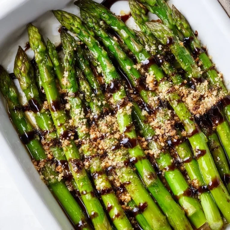 Delicious balsamic asparagus side dish served in a bowl