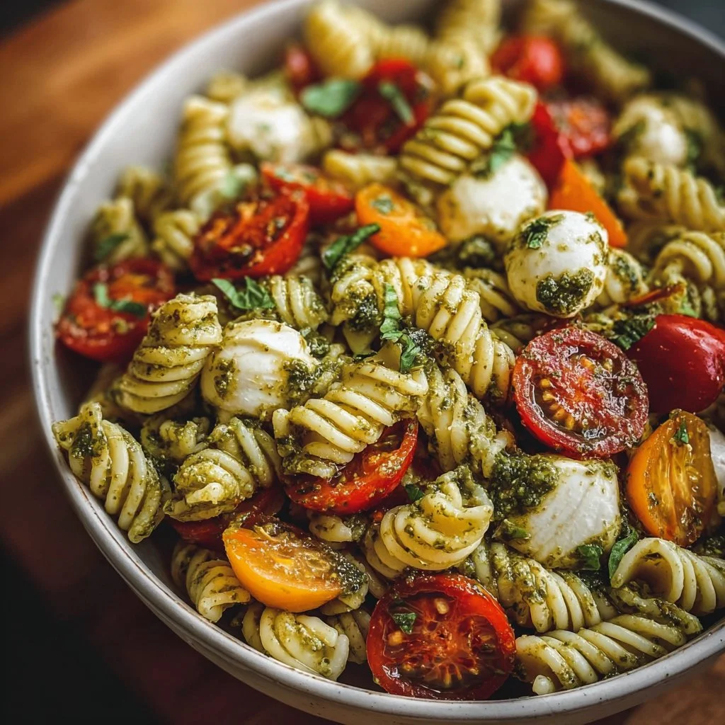 Caprese Pesto Pasta Salad