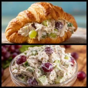 Delicious chicken salad sandwich served with sides for a perfect meal