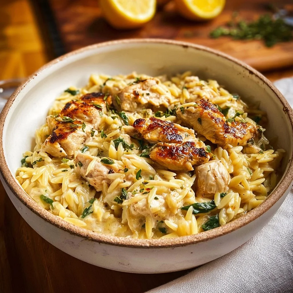 Lemon Chicken Orzo
