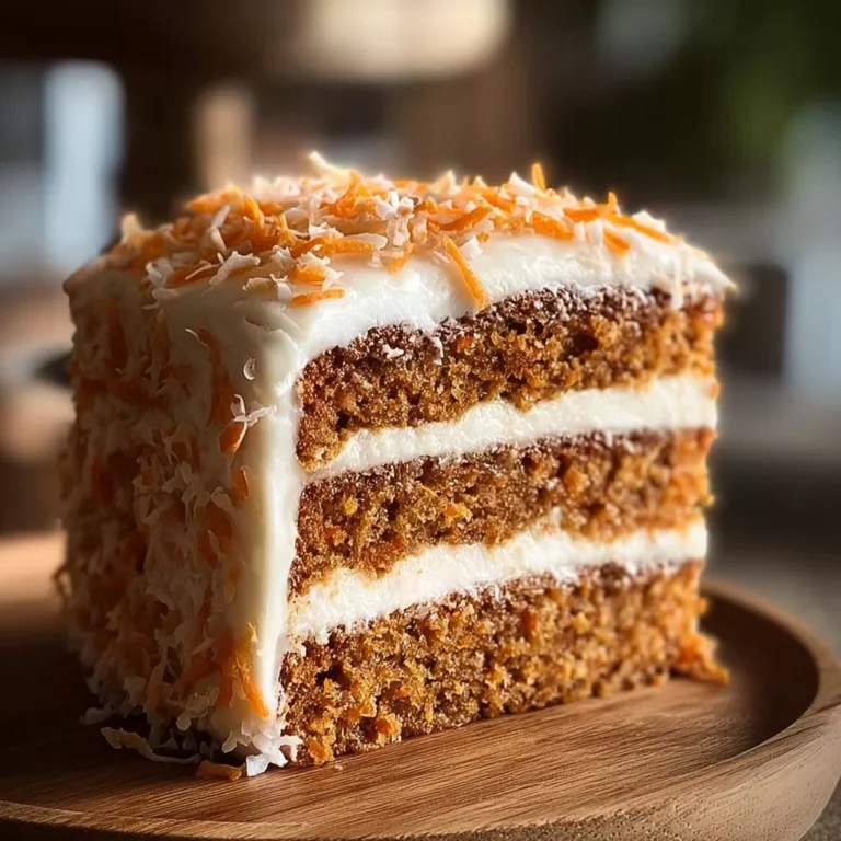 Healthy sugar-free no flour carrot cake slice on a plate